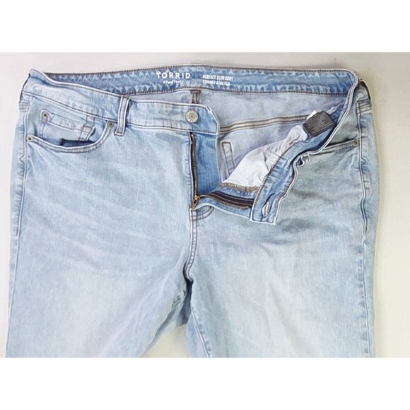 Torrid Size 18R Womens 30" Inseam Perfect Slim Boot Vintage Stretch Blue Jeans - Picture 12 of 12